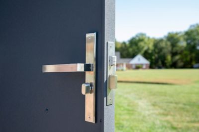 Image showing 5 th Arrow 8 ft. x 5 ft. SOJAG Denali Steel Storage Shed, Anthracite