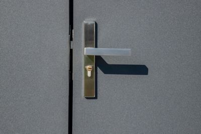 Image showing 7 th Arrow 8 ft. x 5 ft. SOJAG Denali Steel Storage Shed, Anthracite