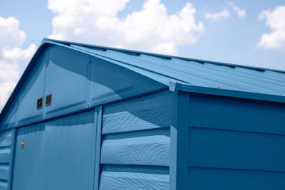 Image showing 9 th Arrow 10 x 4ft. Select Steel Storage Shed, Blue Grey