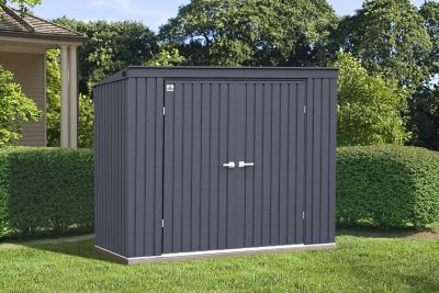 Image showing  8 ft. x 4 ft. Elite Steel Storage Shed, Anthracite