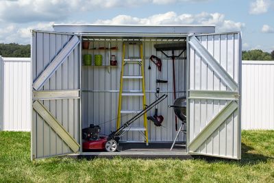 Image showing  6 ft. x 6 ft. Elite Steel Storage Shed, Blue Grey