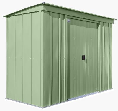 Arrow Classic 8 ft. x 4 ft. Steel Storage Shed, Sage Green