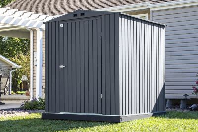 Image showing  6 ft. x 6 ft. Elite Steel Storage Shed, Anthracite