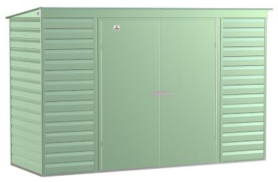 Arrow Select 10 ft. x 4 ft. Steel Storage Shed, Sage Green
