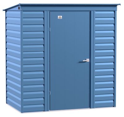 Arrow Select 6 ft. x 4 ft. Steel Storage Shed, Blue Grey