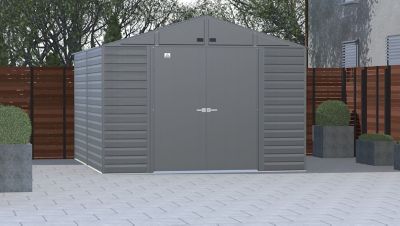Image showing  10 ft. x 12 ft. Select Steel Storage Shed, Charcoal
