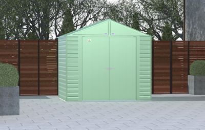 Image showing  8 x 6ft. Select Steel Storage Shed, Sage Green