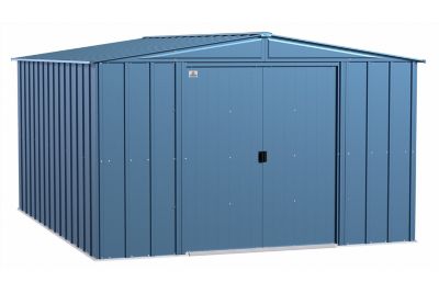 Arrow 10 ft. x 12 ft. Classic Steel Storage Shed, Blue Grey