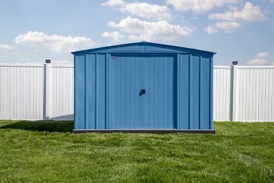Image showing  10 x 12ft. Classic Steel Storage Shed, Blue Grey
