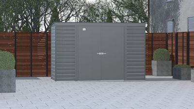 Image showing  10 x 4ft. Select Steel Storage Shed, Charcoal