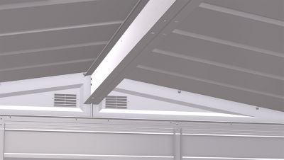 Image showing 9 th Arrow 10 x 4ft. Select Steel Storage Shed, Charcoal