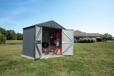Image showing  Elite Steel Storage Shed, 8 x 6ft. , Anthracite