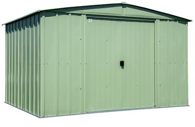 Arrow 10 ft. x 8 ft. Classic Steel Storage Shed, Sage Green