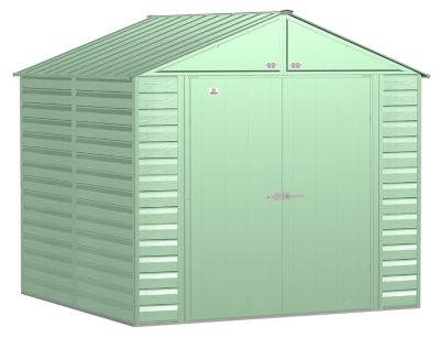 Arrow Select 8 ft. x 8 ft. Steel Storage Shed, Sage Green