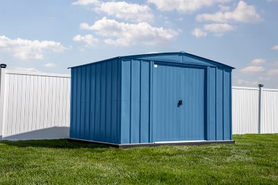 Image showing  Classic 10 x 8ft. Steel Storage Shed, Blue Grey