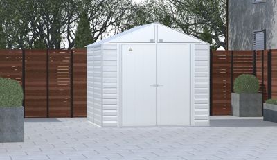 Image showing  8 x 8ft. Select Steel Storage Shed, Flute Grey