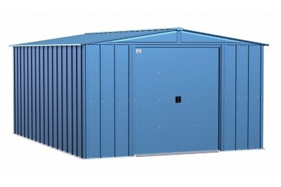 Arrow 10 ft. x 14 ft. Classic Steel Storage Shed, Blue Grey