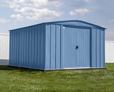 Image showing  10 x 14ft. Classic Steel Storage Shed, Blue Grey