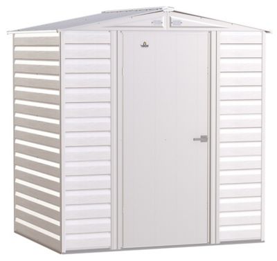 Image showing  6 ft. x 5 ft. Select Steel Storage Shed, Flute Grey