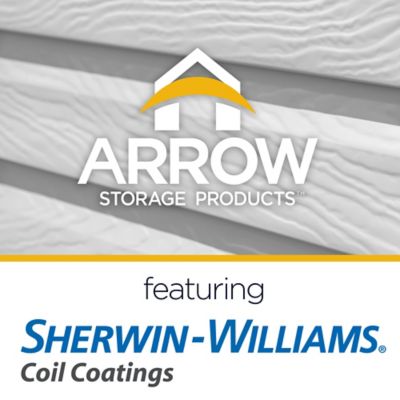 Image showing  6 ft. x 5 ft. Select Steel Storage Shed, Flute Grey