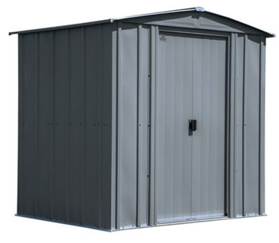 Image showing  Classic 6 ft. x 5 ft. Steel Storage Shed, Charcoal