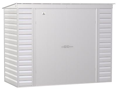 Arrow Select 8 ft. x 4 ft. Steel Storage Shed, Flute Grey