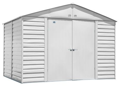 Arrow 10 ft. x 8 ft. Select Steel Storage Shed, Flute Grey
