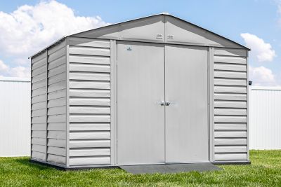 Image showing  10 x 8ft. Select Steel Storage Shed, Flute Grey