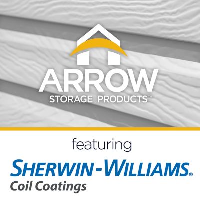 Image showing  10 x 8ft. Select Steel Storage Shed, Flute Grey