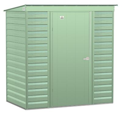 Arrow Select 6 ft. x 4 ft. Steel Storage Shed, Sage Green