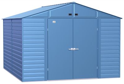 Arrow Select 10 ft. x 12 ft. Steel Storage Shed, Blue Grey -  SCG1012BG