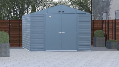 Image showing  10 x 12ft. Select Steel Storage Shed, Blue Grey