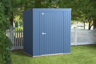 Image showing  6 ft. x 4 ft. Elite Steel Storage Shed, Blue Grey