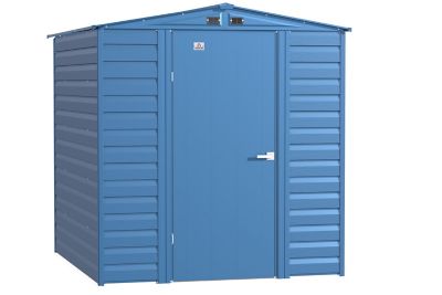 Arrow Select 6 ft. x 7 ft. Steel Storage Shed, Blue Grey