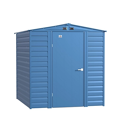 Arrow Select 6 ft. x 7 ft. Steel Storage Shed, Blue Grey
