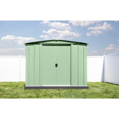 Image showing  Classic 8 x 8ft. Steel Storage Shed, Sage Green