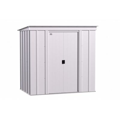 Image showing  6 x 4ft. Classic Steel Storage Shed, Flute Grey