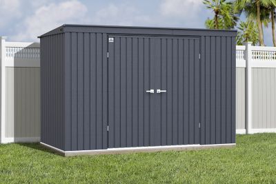 Image showing  10 ft. x 4 ft. Elite Steel Storage Shed, Anthracite
