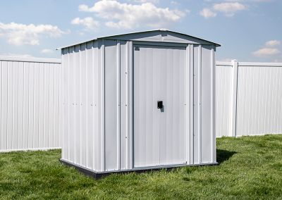 Image showing  Classic 6 x 5ft. Steel Storage Shed, Flute Grey
