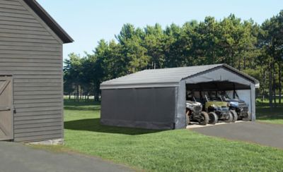 Image showing  Enclosure Kit for Carports, 20 ft. x 20 ft., Gray