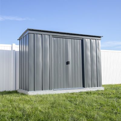 Image showing  10 x 4ft. Classic Steel Storage Shed, Charcoal
