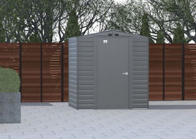 Image showing  6 ft. x 5 ft. Select Steel Storage Shed, Charcoal