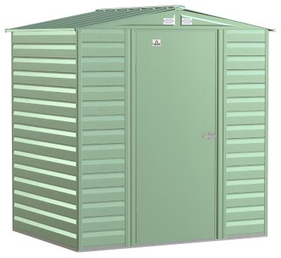 Arrow 6 ft. x 5 ft. Select Steel Storage Shed, Sage Green