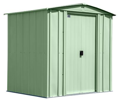 Arrow 6 ft. x 5 ft. Classic Steel Storage Shed, Sage Green
