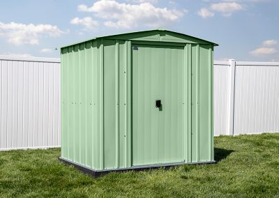 Image showing  6 ft. x 5 ft. Classic Steel Storage Shed, Sage Green