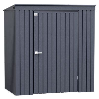 Arrow Elite 6 ft. x 4 ft. Steel Storage Shed, Anthracite