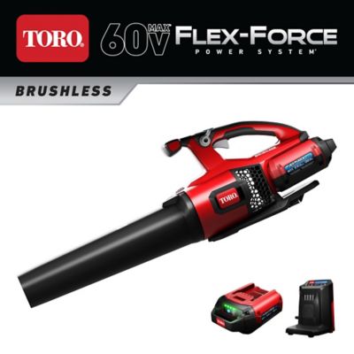 Toro 120 MPH/605 CFM 60V Max Flex-Force Cordless Brushless Leaf Blower, Battery and Charger Included