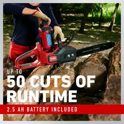 Image showing 7 th Toro Flex-Force 16 in. 60V Max Cordless Chainsaw, Battery and Charger Included