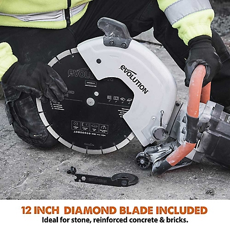 Evolution R300DCT 12 in. Corded Concrete Saw with Diamond Blade