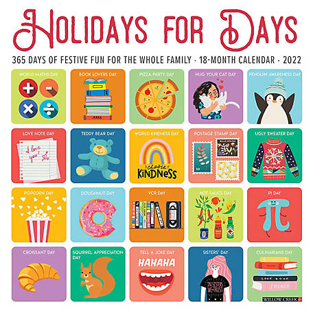 Willow Creek Press Holidays For Days 2022 Wall Calendar 22788 At Tractor Supply Co